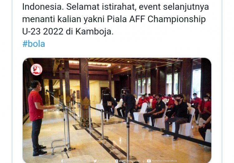 Iwan Bule Temui Timnas AFF 2020 yang Seharusnya Dikarantina 10 Hari, Satgas Covid-19: Saya coba cek ya, Mas....