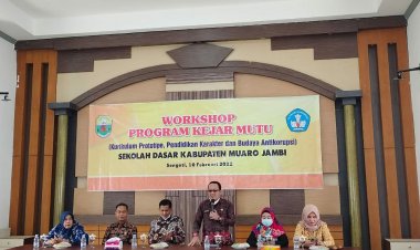 Puluhan Kepsek SD di Muarojambi Ikuti Workshop PKM, Kabid SD : Tingkatkan Mutu Pendidikan