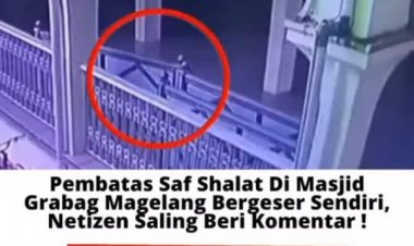 Viral! Pembatas di Masjid Grabag Magelang Bergeser Sendiri