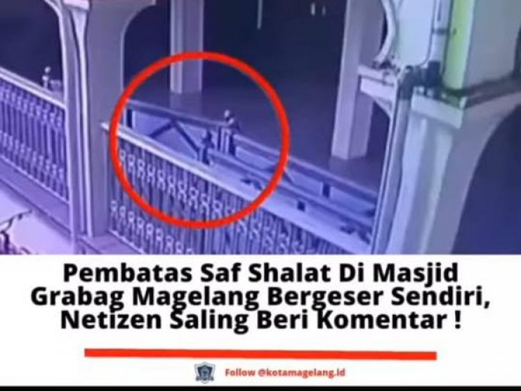 Viral! Pembatas di Masjid Grabag Magelang Bergeser Sendiri