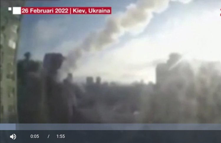 Ngeri! Roket Rusia Hancurkan Apartemen di Kiev, Bohong Hanya Serang Fasilitas Militer