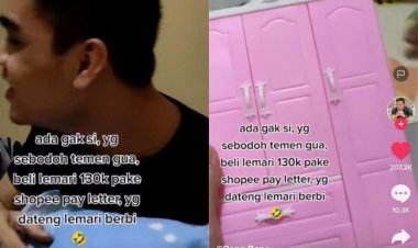Viral, Pria Ini Beli Lemari Rp 130 Ribu Pakai Paylater, Netizen Ngakak: Itu Beli Dimana?Tolong Kasih Linknya...