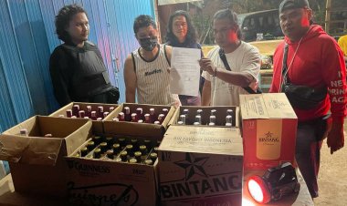 Razia Pekat, Tim Rajawali Polres Muarojambi Sita Puluhan Botol Miras