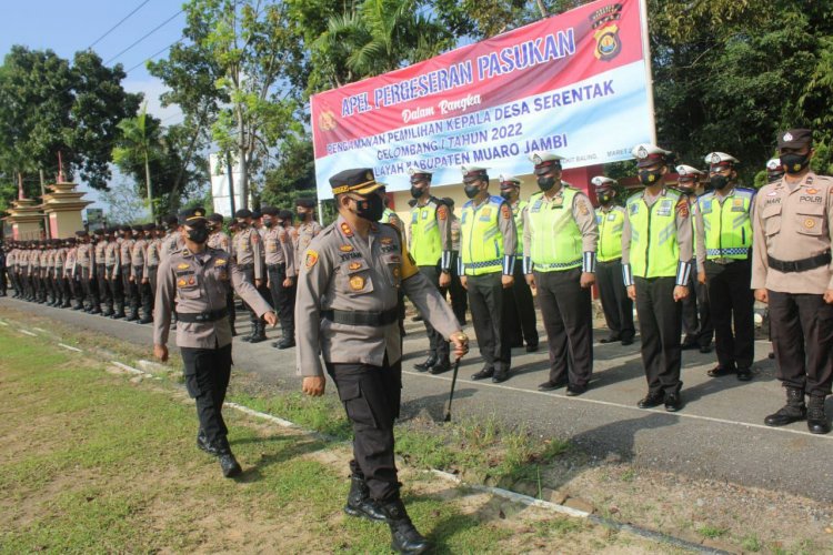 Ratusan Personel Pengamanan dan Logistik Pilkades Mulai  Didistribusikan