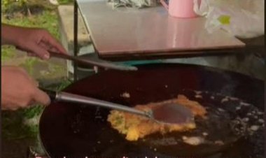 Viral! Wanita Ini Beli Martabak Telur Isi Nasi Padang, Netizen Pun Penasaran