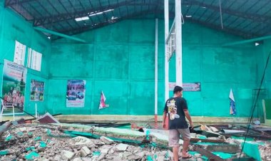 Hujan dan Angin Kencang Terjang Bangko, Banyak Bangunan, Tiang Listrik dan Pohon Roboh