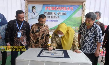 Bupati Masnah Resmikan Pabrik AMDK PT.Afresh Indonesia