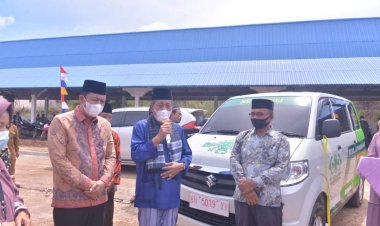 Wabup BBS Dampingi Wagub Hadiri Isra Mikraj di Desa Tanjung Mulia