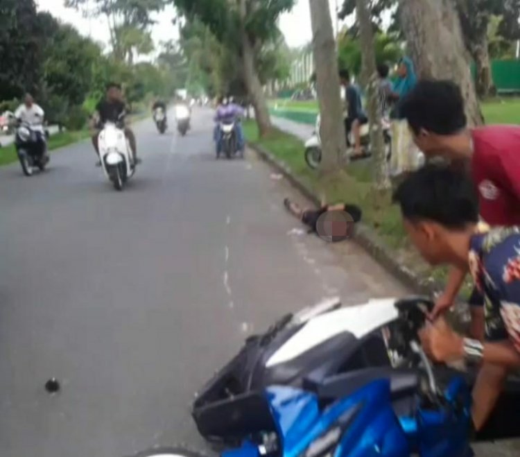 Duh! Diduga Balap Liar ABG 15 Tahun di Bungo-Jambi Tewas Terkapar