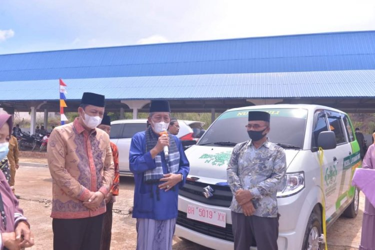 Wabup BBS Dampingi Wagub Hadiri Isra Mikraj di Desa Tanjung Mulia