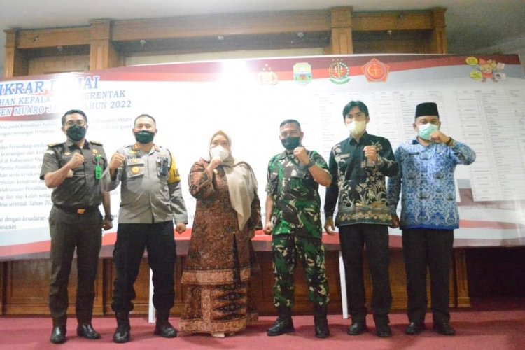 Bupati Masnah Busro Hadiri Acara Deklarasi Damai Pilkades Gelombang I