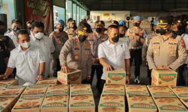 Polri Gagalkan 121,985 Ton Minyak Goreng Seludupan Siap Ekspor ke Timor Leste