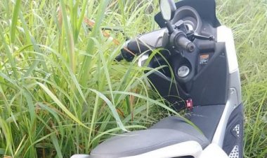 Viral! Warga Temukan Motor Curian di Kuburan