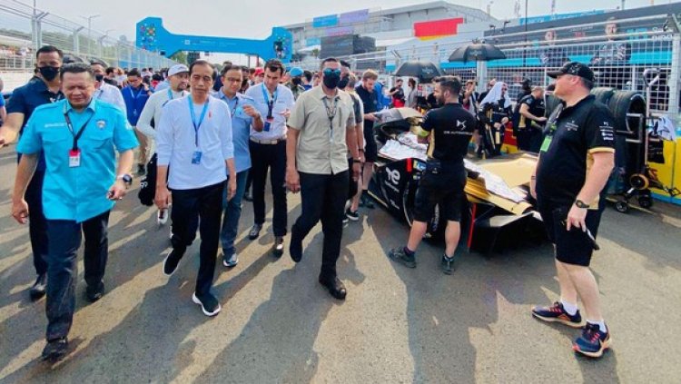 Heboh, Kabar Pemerintah Tak Dukung Formula E, Jokowi: Saya juga Turun untuk Melihat Persiapan....