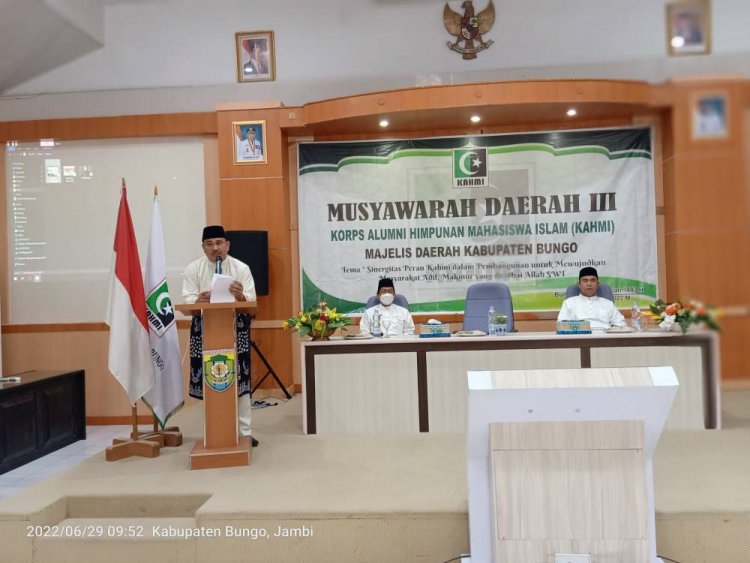 H Mashuri Buka Resmi Musda KAHMI Bungo ke-III