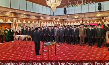 Al Haris Lantik Ratusan Kepsek SMA SMK Se-Provinsi Jambi