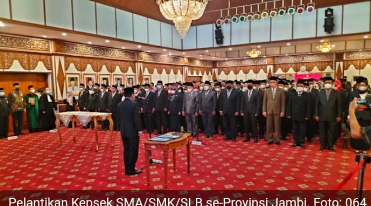 Al Haris Lantik Ratusan Kepsek SMA SMK Se-Provinsi Jambi