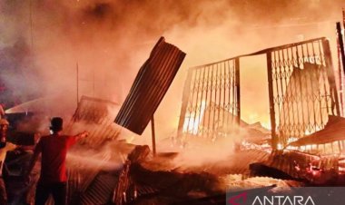 12 Ruko di Nagan Raya Aceh Musnah Terbakar