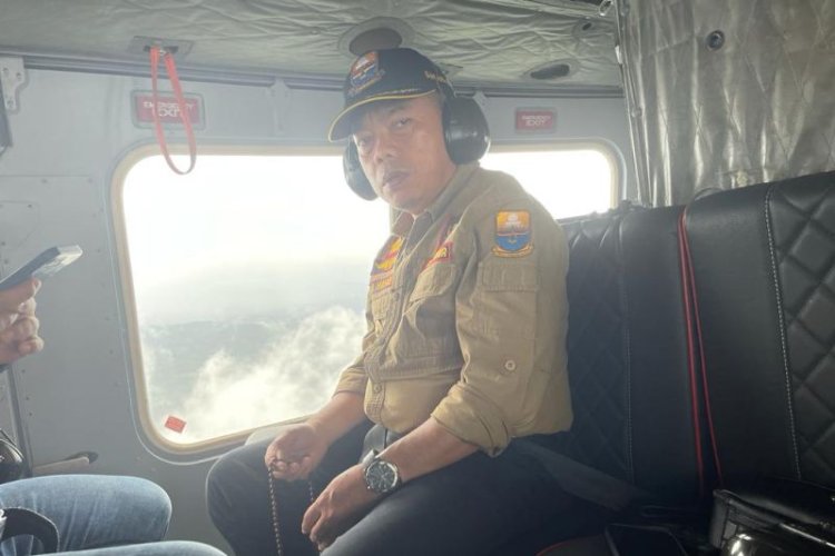 Gubernur Al Haris Pantau Evakuasi Kapolda Jambi lewat Helikopter