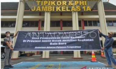 MEMANAS! Aliansi Rakyat Jambi Gugat Jalan Rusak Gegara Tambang Batubara