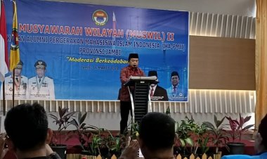 Buka Muswil II Ika PMII Jambi, Al Haris : Saya Memang Tidak lahir dari PMII, Tapi Saya Banyak Dibesarkan oleh Kader PMII