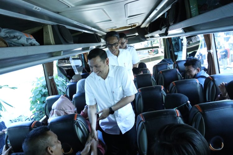 Lepas Peserta Program Mudik Gratis ke Jambi, Ketua BMKJ Jakarta: Selamat Sampai Tujuan