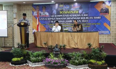 Al Haris Berharap Sosialisasi Uji Kompetisi Kepala Sekolah SMK Tingkatkan Pendidikan Kejuruan Jambi