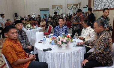 Ketua DPRD Muaro Jambi Hadiri Pisah Sambut dengan Dandim 0415/Jambi, di Rumah Dinas Bupati