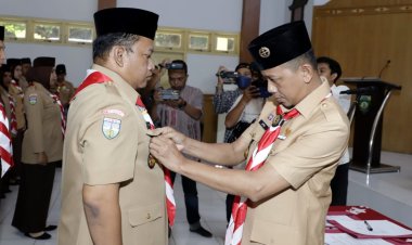 Kakwarcab Bungo Lantik Giatno Jadi Ketua Saka Kalpataru