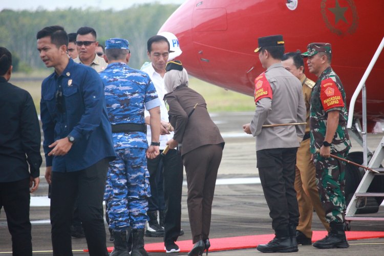 Pangdam II Sriwijaya Pimpin Pengamanan Kunjungan Kerja Presiden RI Jokowi