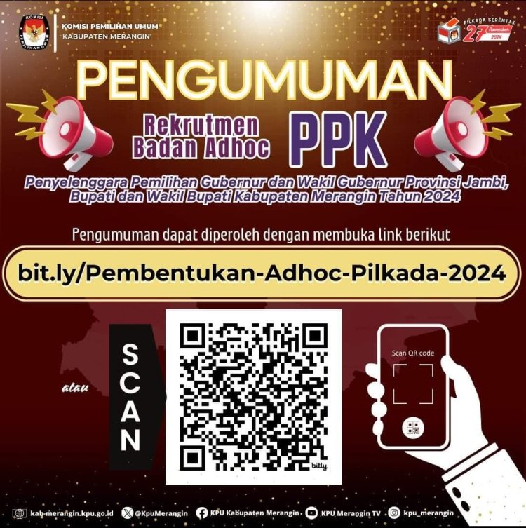 Teng!!! KPU Merangin Resmi Buka Pendaftaran PPK, Cek Syaratnya di Sini