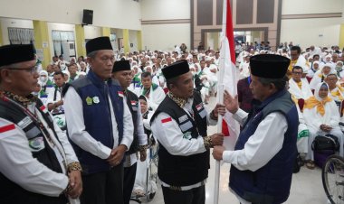 Lepas JCH Kloter 28, Wagub Sani Pesan Jaga Kesehatan, Fisik dan Bathin