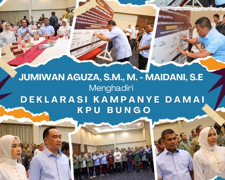 Hadiri Deklarasi Kampanye Damai, Paslon No 2 JADI Sambut pemilu dengan Riang Gembira, Kondusif dan Beradab