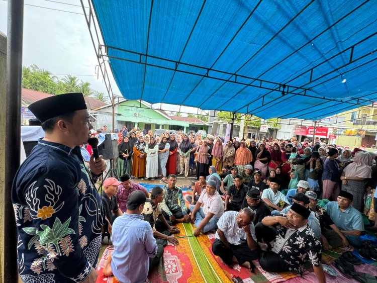 Meski Hujan Gerimis, Massa Pendukung Jumiwan-Maidani di Dusun Peninjau Membludak