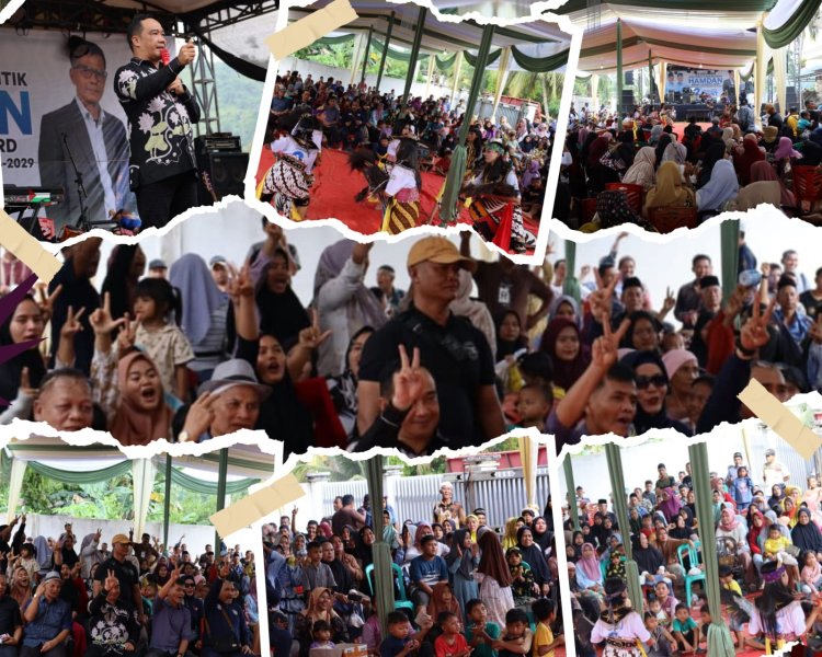 Silaturahmi ke Dusun Baru Pelepat, Masyarakat Kompak Dukung Jumiwan Aguza-Maidani