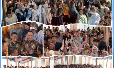 Darwandi dan Syarkoni Syam Ajak Masyarakat Sungai Mengkuang: Ayo Dukung Jumiwan Aguza - Maidani