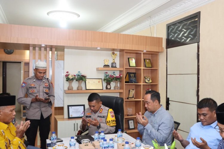 Paslon Jumiwan Aguza dan Maidani Hadiri Doa Bersama Digelar Polres Bungo