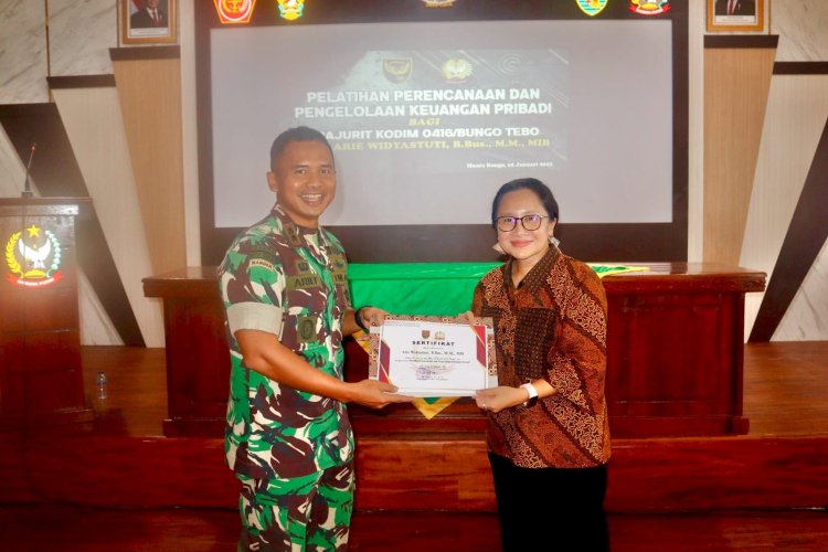 Dandim 0416/Bute: Pengelolaan Keuangan Kunci Kesejahteraan Prajurit dan Keluarga