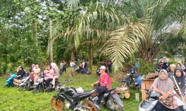 Antusiasme Warga Desa Teluk Kuali Meriahkan Pembukaan TMMD Ke-123 Kodim 0416/Bute