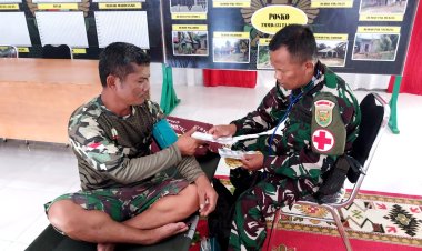 Gerakan Layanan Pengobatan Gratis dalam TMMD Tebo Ulu