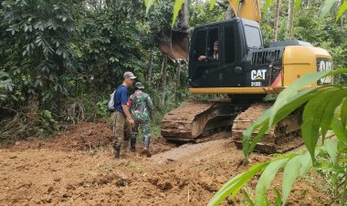 TMMD Ke-123: Alat Berat Percepat Pekerjaan Fisik di Tebo Ulu