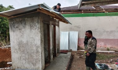 TMMD Ke-123: TNI dan Warga Gotong Royong Bangun Fasilitas MCK di Tebo Ulu