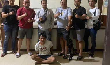 Tak Hanya KDRT dan Lukai Anak, Pria di Bungo Ditangkap Bawa Senapan Mirip M16