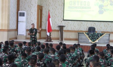 Dandim Pungky Bikin Pukau 450 Prajurit Tangguh Yonif  142 Kesatria Jaya Batanghari