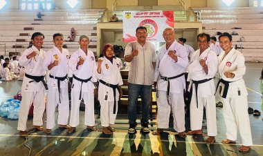 UKT Lemkari Bungo Diikuti 96 Karateka, Ketua Pengprov Jambi Turut Hadir