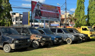 Sembilan Kendaraan Pelangsir BBM Diamankan di Bungo, Sejumlah Sopir Kabur Tinggalkan Mobil