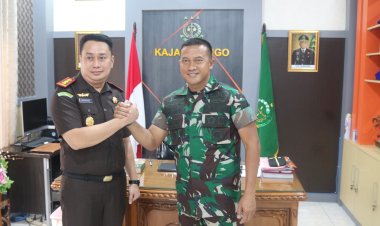 Implementasi Visi "BUTE PASTI" Dandim Pungky Kunjungi Kejari Bungo