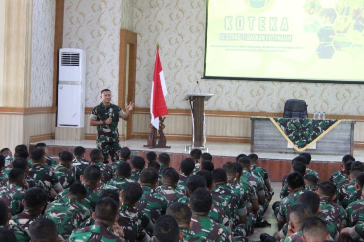 Dandim Pungky Bikin Pukau 450 Prajurit Tangguh Yonif  142 Kesatria Jaya Batanghari
