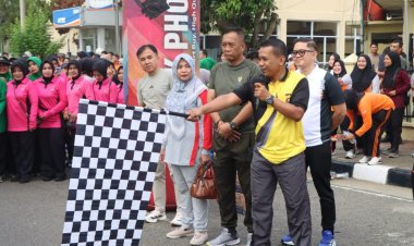 Satu Langkah, Satu Semangat: Jalan Santai Polres Bungo Sambut Hari Bhayangkara