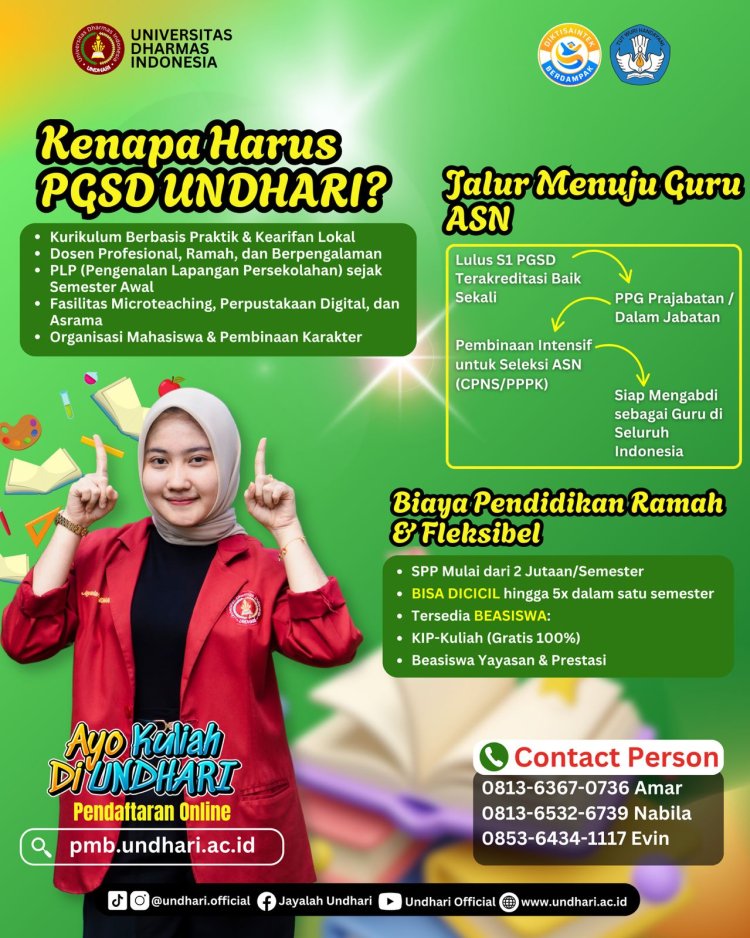 PGSD UNDHARI: Jalan Nyata Menuju Guru ASN dan Pendidik Profesional